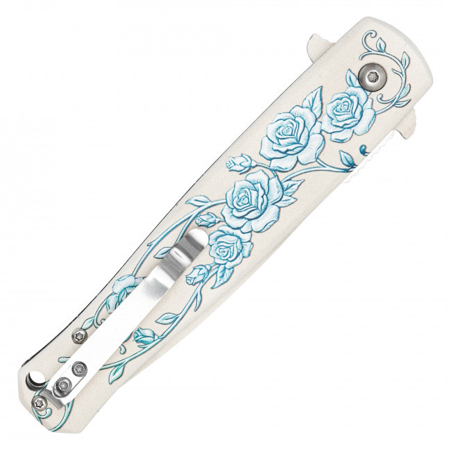 8.75" Winter Rose Pocket Knife