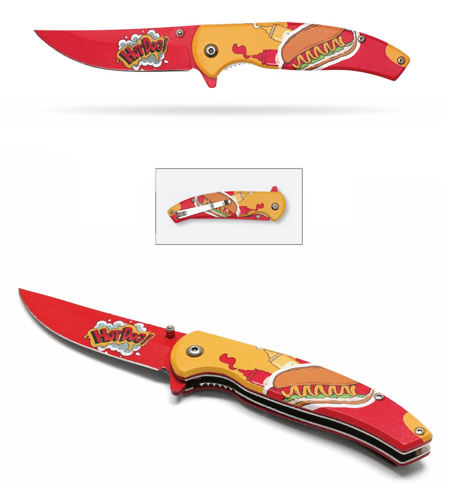 8" Hot Dog Pocket Knife