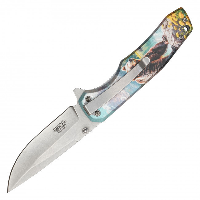 8" Grizzly Bear Pocket Knife