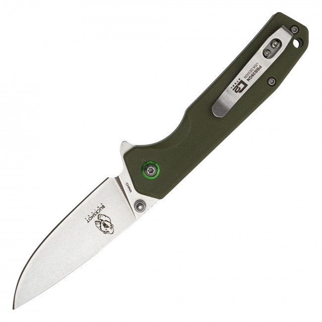 7" Green D2 Wolfpack Pocket Knife