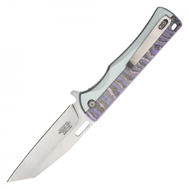 8" Purple Camo Pocket Knife