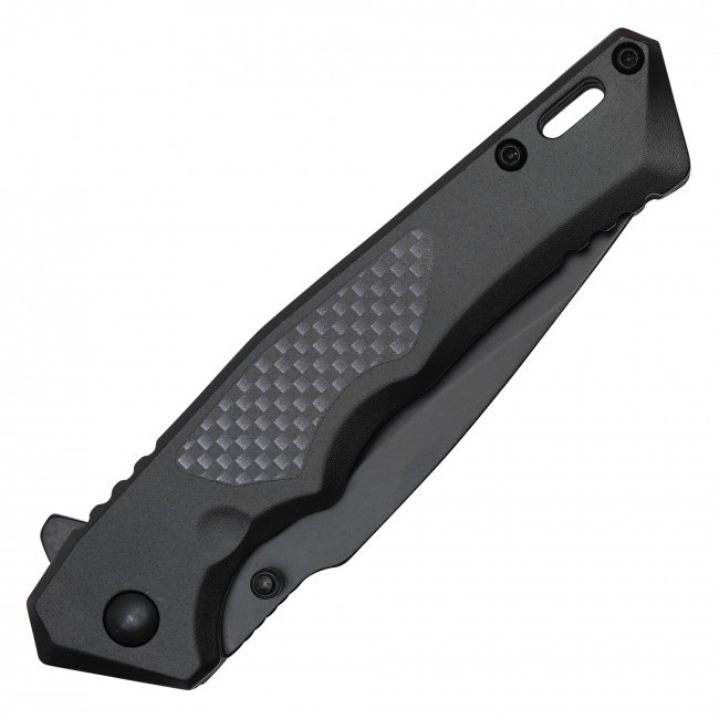 7.75" Black Carbon Pocket Knife