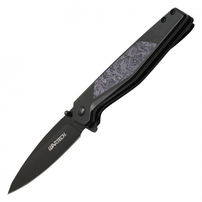 8" Black Camo Pocket Knife