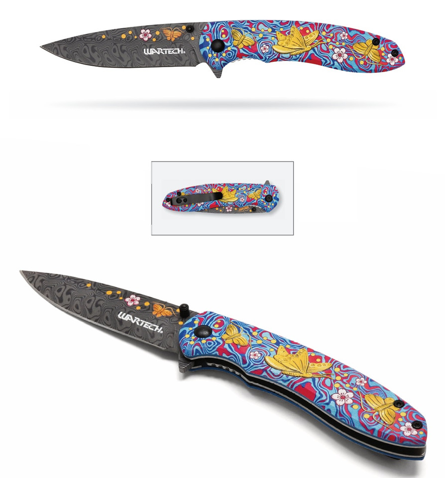 7.75" Acid Flutter Pocket Knife