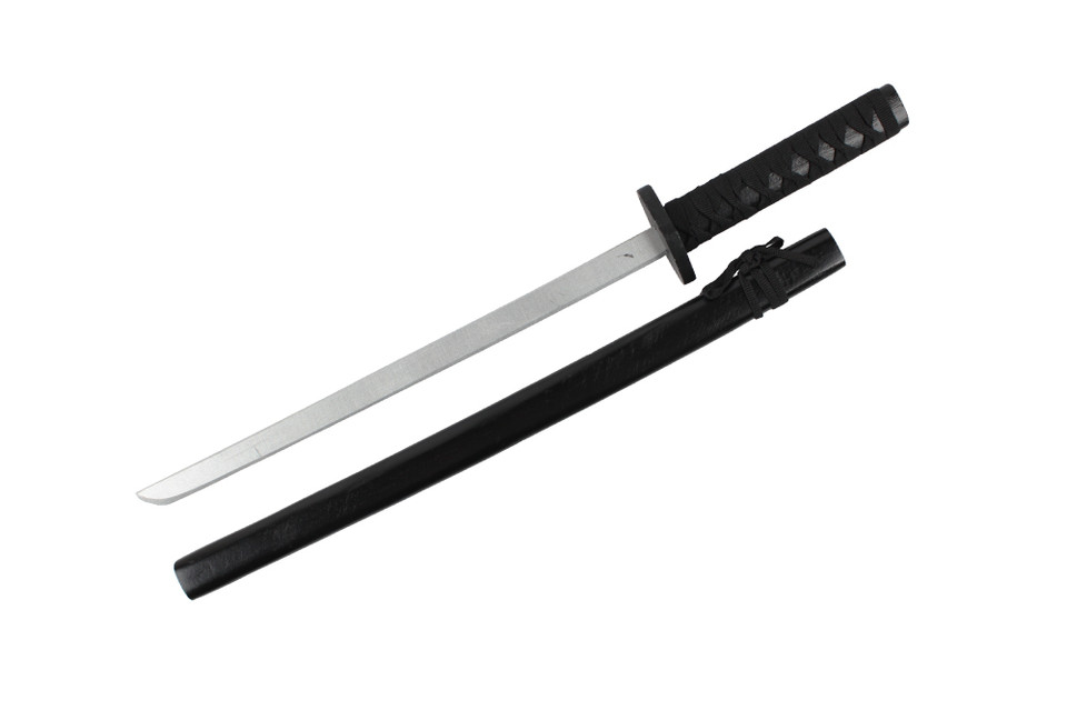 25" Black Wooden Samurai Katana Sword