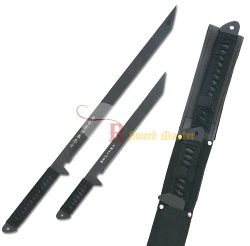 Dual Full Tang Black Ninja Combat Sword: Ninja Armory