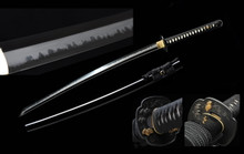 ブ*イ様 疾風・龍刃～RYUTOU 2本セット Ryujin T10 Custom Katana - Shobu Zukuri with partial bo-hi
