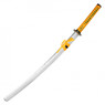 41" Carbon Steel Blade Samurai Sword & Gold Wrapped Handle w/ Scabbard