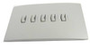 ETC Unison 5-button faceplate 7081A2203-2A, Ivory