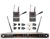 Airwave Technologies AT-4220 TITANIUM LAV PAK Turnkey 2 Channel Wireless System Package with 2 TITANIUM SERIES Lavalier Microphones