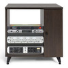 Gator GFW-ELITESIDECAR-BRN Elite Furniture Series Rolling Rack Sidecar Cabinet In Dark Walnut 