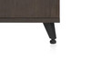 Gator GFW-ELITESIDECAR-BRN Elite Furniture Series Rolling Rack Sidecar Cabinet In Dark Walnut 