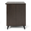 Gator GFW-ELITESIDECAR-BRN Elite Furniture Series Rolling Rack Sidecar Cabinet In Dark Walnut 