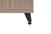 Gator GFW-ELITESIDECAR-GRY Elite Furniture Series Rolling Rack Sidecar Cabinet In Driftwood Grey