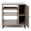 Gator GFW-ELITESIDECAR-GRY Elite Furniture Series Rolling Rack Sidecar Cabinet In Driftwood Grey