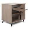 Gator GFW-ELITESIDECAR-GRY Elite Furniture Series Rolling Rack Sidecar Cabinet In Driftwood Grey