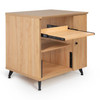Gator GFW-ELITESIDECAR-MPL Elite Furniture Series Rolling Rack Sidecar Cabinet In Maple