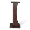 Gator GFW-ELITESPKSTMN-BRN Floor-Standing Studio Monitor Speaker Stand In Dark Walnut Brown Finish