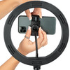 10-Inch LED Ring Light Stand with Phone Holder & Tripod Base