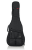 Gator GT-ACOUSTIC-BLK Transit Series Acoustic Guitar Gig Bag with Charcoal Exterior