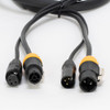 ADJ AC3PTRUE6 True 3-Pin IP65-Rated XLR DMX Locking Power Link Combo Cable (6') (AC3PTRUE6)