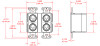 RDL DD-BN40 Wall-Mounted Bi-Directional Mic/Line Dante Interface 4 x 2 (DDBN40)