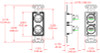 RDL DB-XLR2F Decora Wall Plate with Dual XLR 3-Pin Female Connectors (DB-XLR2F)