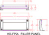 RDL HD-FP2L Filler Panel with Lens (HD-FP2L)