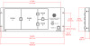 RDL RCX-CD1L Remote Control for RCX-5C Room Combiner (RCX-CD1L)