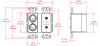 RDL DD-BN31 Wall-Mounted Bi-Directional Mic/Line Dante Interface 4 x 4