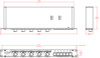 RDL RCX-5CM Five Zone Audio Controller for RDL RCX Series Room Combining System with Microphone Muting (RCX-5CM)