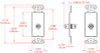 RDL DS-BNC/D Ground-Isolated Double BNC Connector D-Style Plate (DS-BNC/D)