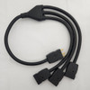 PlugsPlus 3-Fer 36"Splitter Cable with 20Amp Stage Pin Connectors (W36MSP-P)