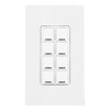 Leviton DLDNK-W Keypad Room Controller Lumina™ RF (DLDNK-1W-)