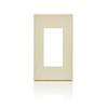 Leviton 80301-0S 1-Gang Decora Plus Screwless Wallplate Polycarbonate (80301-0SE-)