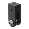 The Light Source MBAT-TRH.375B Threaded Rod Hanger .375 For Mega-Batten Clamp Black Finish