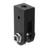 The Light Source MBAT-TRH.500B Threaded Rod Hanger .500 For Mega-Batten Clamp Black Finish