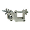 The Light Source SQC2M-S-MLM Swivel Mega-Coupler To 2" Square Coupler Silver Finish