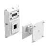 Atlas Sound AS-U-W 4/5" AS Series Universal Surface Mount Bracket, White (AS-U-W)