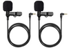 Hollyland HL-OLM02P2 LARK MAX Omnidirectional Lavalier Microphone Set (2-Pack, Black) (HL-OLM02P2)