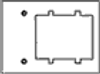 Johnson Systems AP-3A2 3 Gang to 2 Gang Adaptor Plate (AP-3A2 )