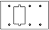Johnson Systems AP-4A1 4 Gang to 1 Gang Adaptor Plate (AP-4A1)