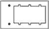 Johnson Systems AP-4A3 4 Gang to 3 Gang Adaptor Plate (AP-4A3)