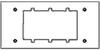 Johnson Systems AP-5A3 5 Gang to 3 Gang Adaptor Plate (AP-5A3 )