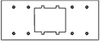 Johnson Systems AP-6A2 6 Gang to 2 Gang Adaptor Plate (AP-6A2)