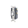 Leviton ILC-1257-W Momentary Toggle Switch - 20 Amp 120/277V SPDT - Center Off - White (ILC-1257-W)