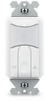 ILC ILC-SWX-101-1-D-BK Wall Switch Sensor, PIR, Partial Auto On, Low Voltage, 0-10V Dimming, Black (ILC-SWX-101-1-D-BK)