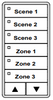 ILC LSG3-WH-3/3-SMZD-BT LightSync G3 Switch, White, 3 Scene / 3 Multi-Zone-Dim, Bluetooth (LSG3-WH-3/3-SMZD-BT)