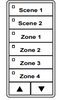 ILC LSG3-IV-2/4-SMZD-BT LightSync G3, Ivory, 2 Scene / 4 Zone Scene MZD Switch Station, Bluetooth (LSG3-IV-2/4-SMZD-BT)
