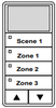 ILC LSWS-GY-1/3-SMZD LightSync Wall Sensor, Gray, 1 Scene / 3 Multi-Zone-Dim (LSWS-GY-1/3-SMZD)